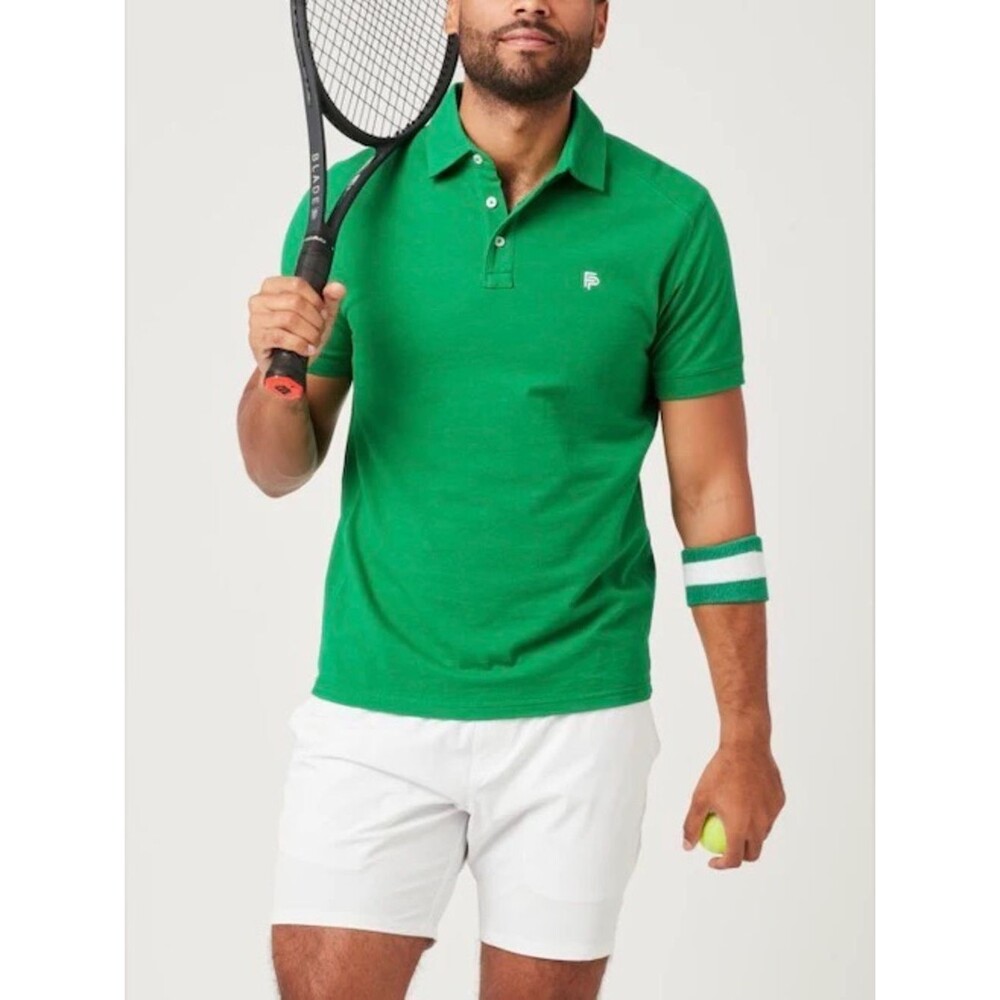 Flint Park NWT Men XL Kelly Green Match Polo Shirt Golf Country Club Sports